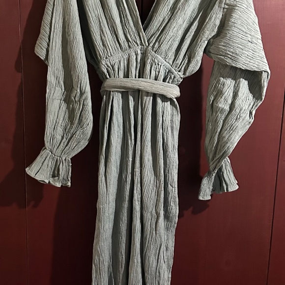 Savannah Morrow The Label's Mahria Maxi Dress with Belt Green Size S - Picture 9 of 15